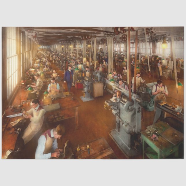 Machinist - Hands on work 1904 Tissue Paper (Front)