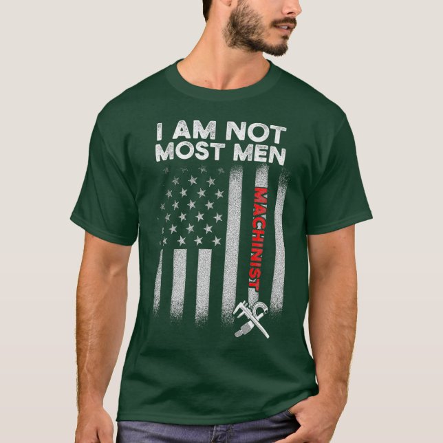 Machinist Instructing Machine Operator Machining T-Shirt (Front)