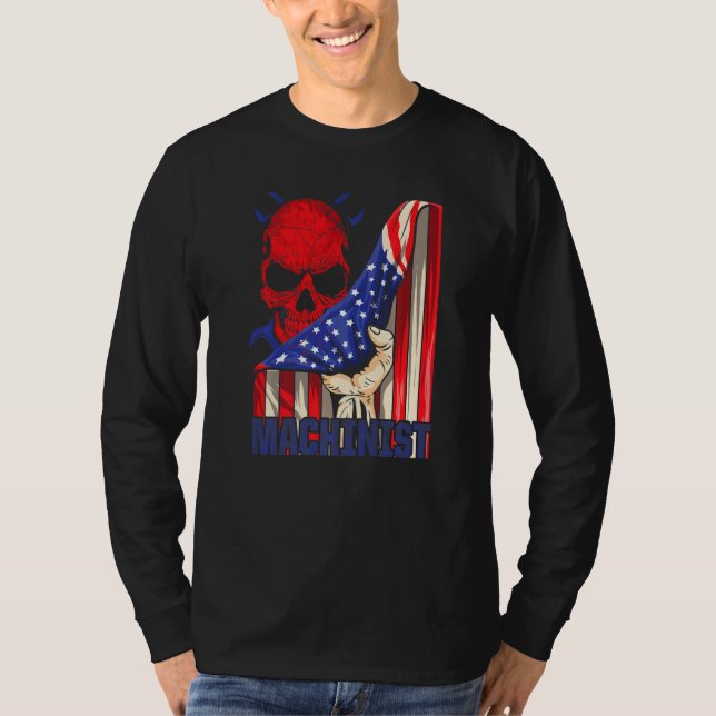 Machinist Machine Operator Machining  3 T-Shirt (Front)