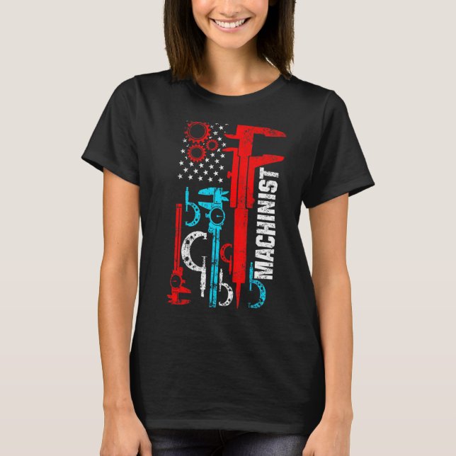Machinist Machine Operator Machining 52 T-Shirt (Front)