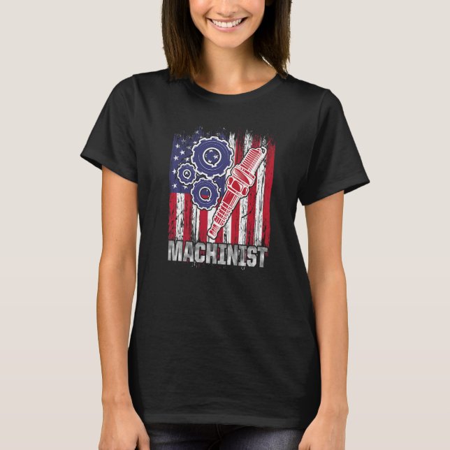 Machinist Machine Operator Machining   5 T-Shirt (Front)