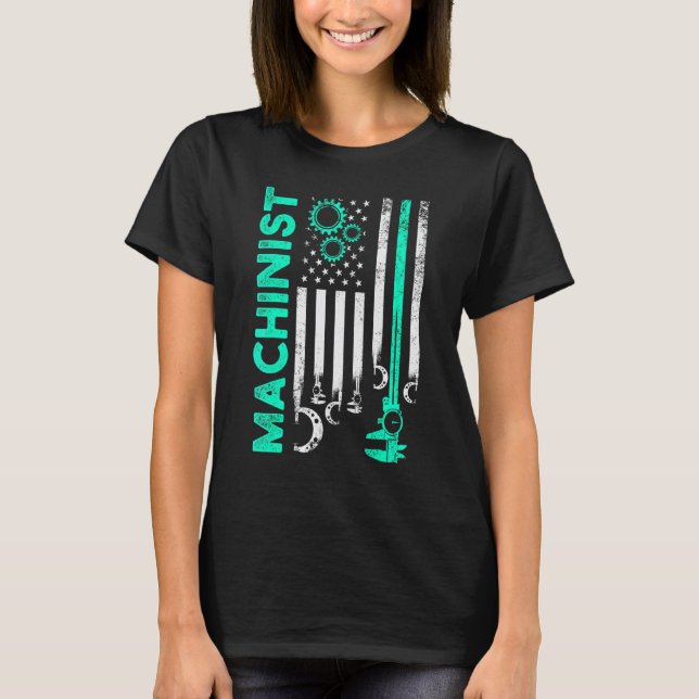 Machinist Machine Operator Machining 63 T-Shirt (Front)