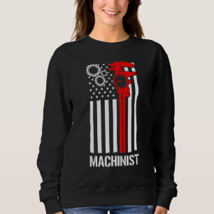 Machinist Machine Operator Machining 76 Sweatshirt