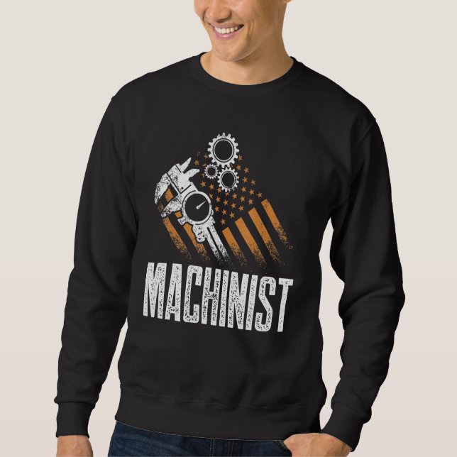 Machinist Machine Operator Machining 83 Sweatshirt (Front)