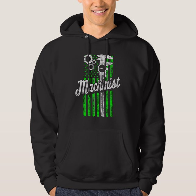 Machinist Machine Operator Machining 89 Hoodie (Front)