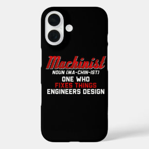 Machinist Noun Machinist Meaning engineer Gifts iPhone 16 Case