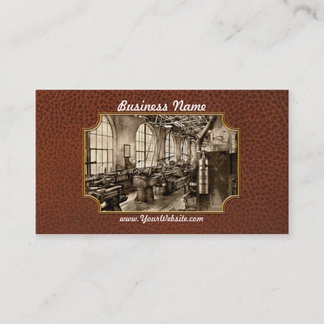 Machinist - Safety First Business Card (Front)