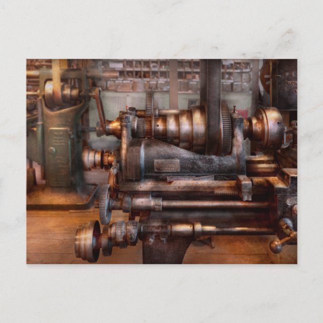 Machinist - Steampunk - 5 Speed Semi Automatic Postcard (Front)