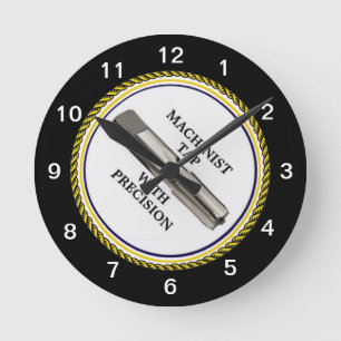 MACHINIST TAP WITH PRECISION ROUND CLOCK