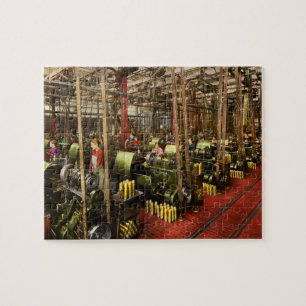 Machinist - War - Belts and Bombs 1916 Jigsaw Puzzle