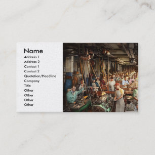 Machinist - War - Making Munitions 1916 Business Card