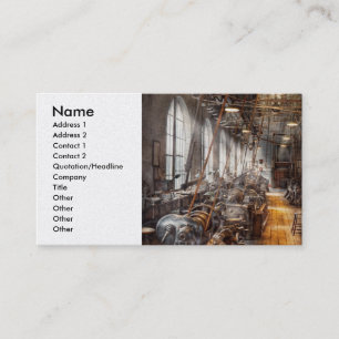 Machinist - Welcome to the workshop Business Card