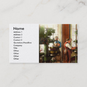 Machinist - When precision matters 1919 Business Card