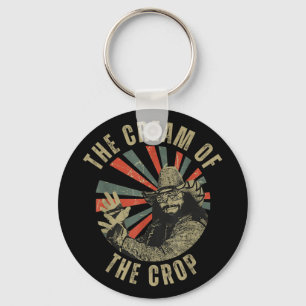 Macho Cream Of Crop Oh Yeah Retro Funny Vintage Key Ring