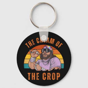 Macho Cream Of Crop Oh Yeah Retro Funny Vintage Key Ring