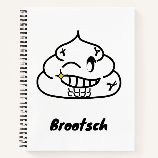 Macho Poop - Brootsch the PooPoo Notebook (Front)