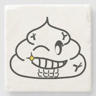 Macho Poop - Brootsch the PooPoo Stone Coaster