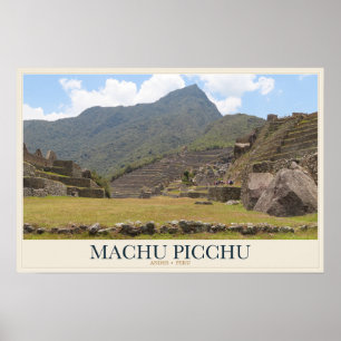 Machu Picchu Across the Andes Travel Poster