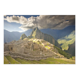 Machu Picchu, ancient ruins, UNESCO world 2 Photo Print