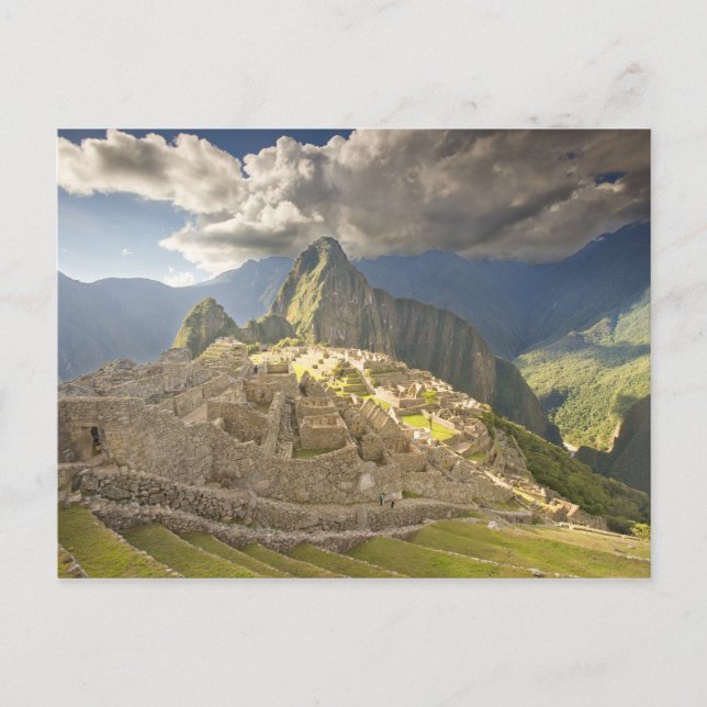 Machu Picchu, ancient ruins, UNESCO world 2 Postcard (Front)