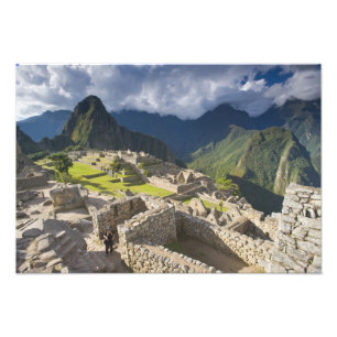 Machu Picchu, ancient ruins, UNESCO world 3 Photo Print