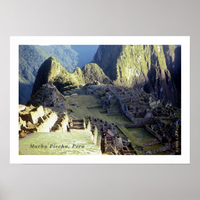'Machu Picchu at Dawn' Poster (Front)