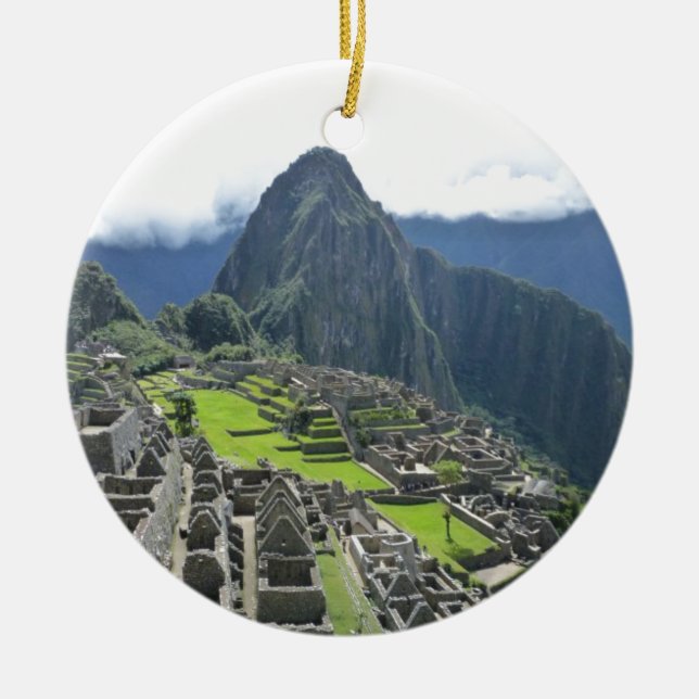 Machu Picchu Ceramic Ornament (Front)