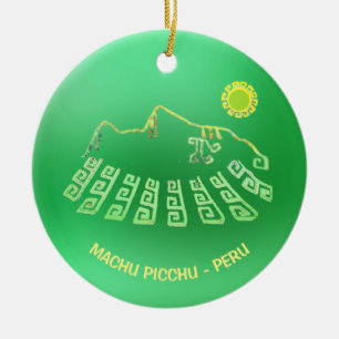 Machu Picchu Cusco Peru Ceramic Ornament