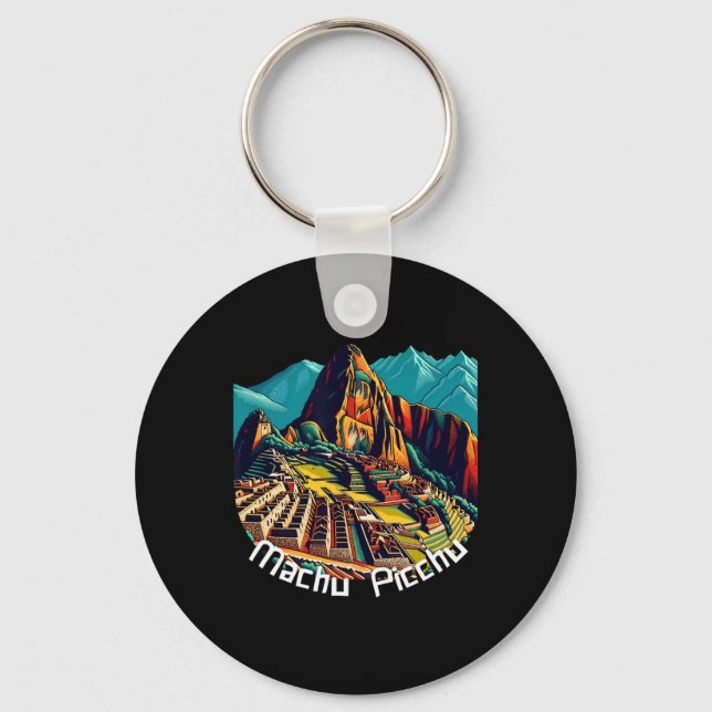 Machu Picchu Cusco Peru Inca Trail Machu Picchu  Key Ring (Front)