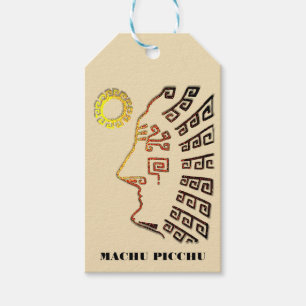 Machu Picchu Cusco Peru on Beige Gift Tags