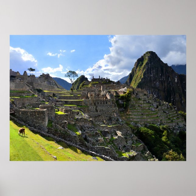Machu Picchu in the Afternoon, Peru Poster (Front)
