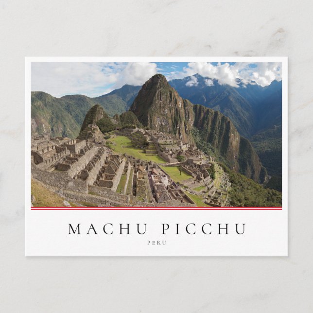 Machu Picchu, inca city in Peru Postcard (Front)
