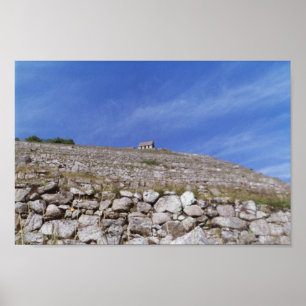 Machu Picchu - Looking up at the Guard Shack Poster