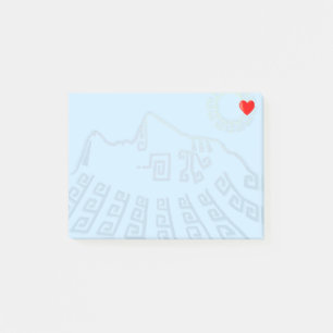 Machu-Picchu Mountain Silhouette Post-it Notes