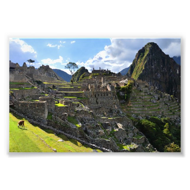 Machu Picchu, Peru, Afternoon Photo Print (Front)