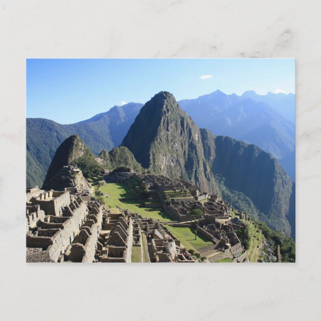 Machu Picchu Peru Bridal Shower Game Postcard (Front)