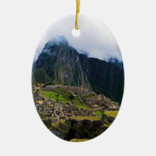 Machu Picchu, Peru Ceramic Tree Decoration