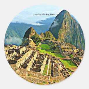Machu Picchu, Peru Classic Round Sticker