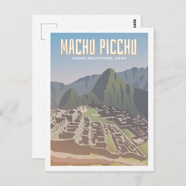 Machu Picchu Peru Famous Travel Place Postcard (Front/Back)