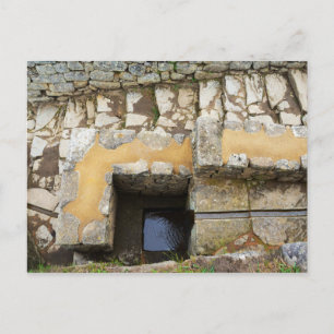 Machu Picchu, Peru, Fountain Postcard