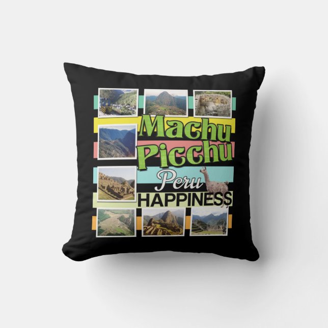 Machu Picchu Peru Happiness Cushion (Front)