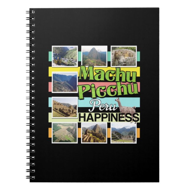 Machu Picchu Peru Happiness Notebook (Front)