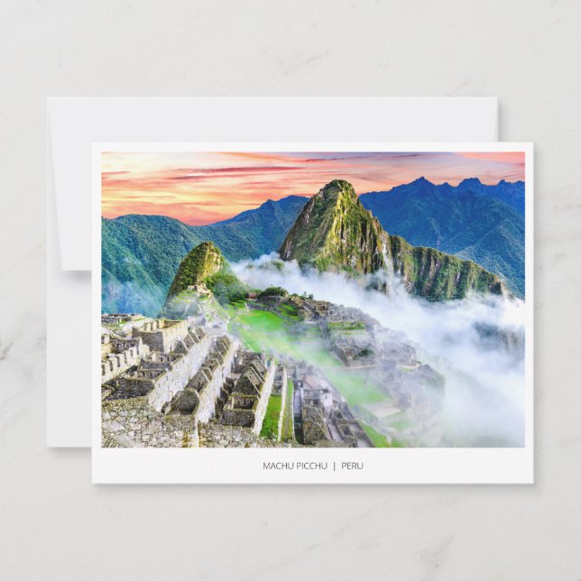Machu Picchu, Peru Holiday Card (Front)