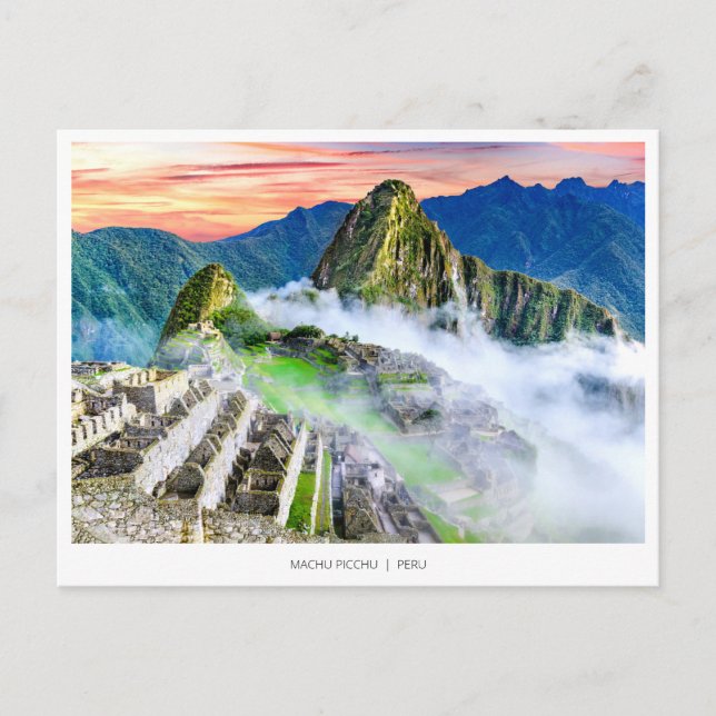 Machu Picchu, Peru Holiday Postcard (Front)