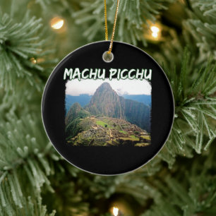 Machu Picchu Peru - Huayna Picchu Mountain Ceramic Ornament