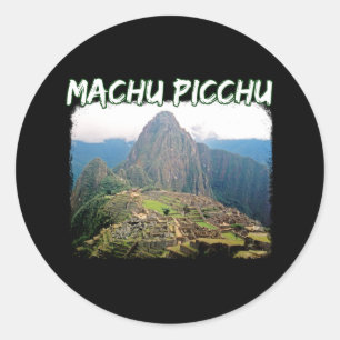 Machu Picchu Peru - Huayna Picchu Mountain Classic Round Sticker