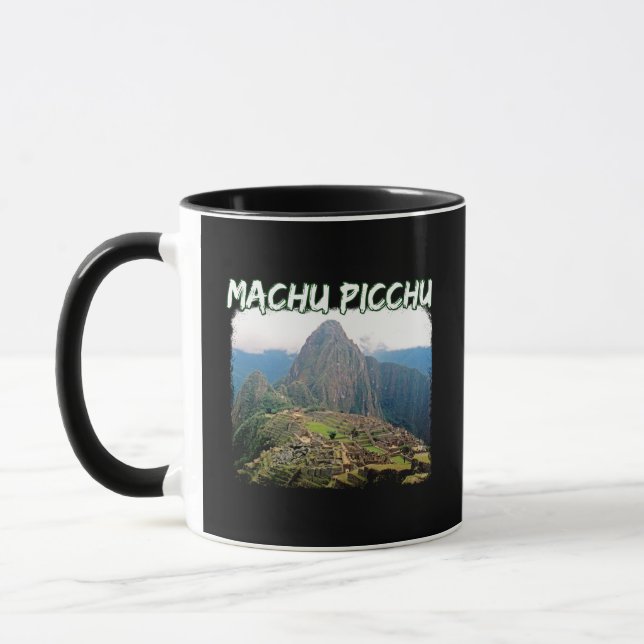 Machu Picchu Peru - Huayna Picchu Mountain Mug (Left)