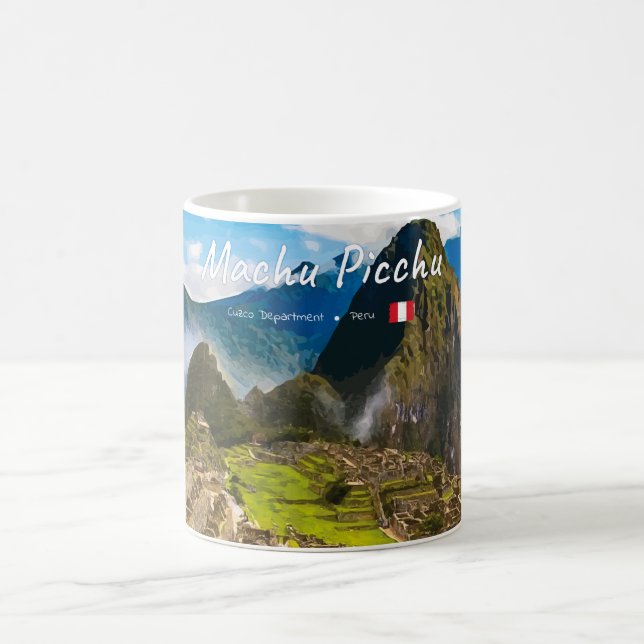 Machu Picchu, Peru - Inca Citadel Ruins Coffee Mug (Center)