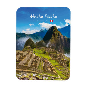 Machu Picchu, Peru - Inca Citadel Ruins Rounded Magnet