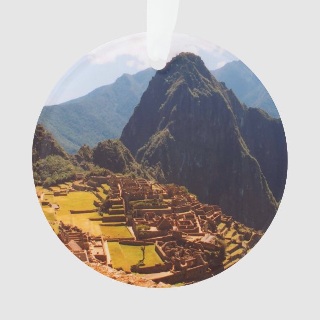 Machu Picchu Peru - Machu Picchu Ruins Sunrise Ornament (Front)